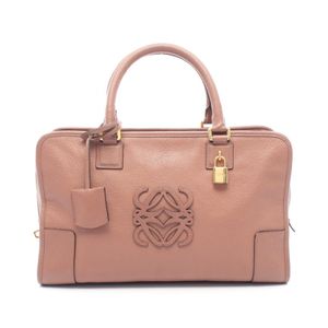 【二手】Loewe LOEWE 36 粉米色皮革手提包，女士，二手