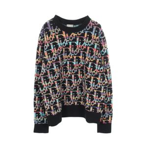 [중고] Dior 니트 오블리크 패턴 193M638AT344 멀티 컬러 울 니트/스웨터 남성용 Used A