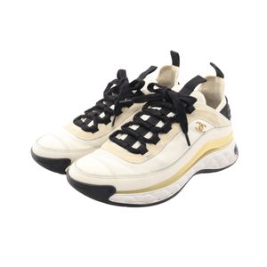 [중고] Chanel 샤넬 스니커즈 코코마크 G35617 스웨이드 코코마크 스니커즈 여성용 Used B