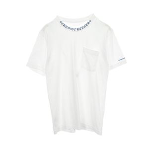 [중고] Chrome Hearts 반팔 티셔츠 넥 로고 포켓 포함 코튼 넥 로고 반팔 티셔츠 남성용 Used A