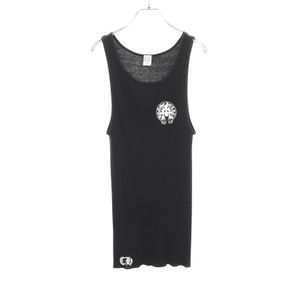 【중고】 Chrome Hearts 민소매 홀슈 세메터리 크로스 립 코튼 홀슈 민소매 남성용 Used A