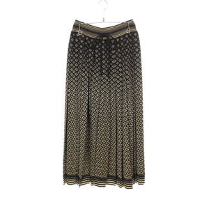 [Used] Gucci GUCCI Skirt Square G Pattern Pleated Knit 650377 Wool Rayon Knit Pleated Skirt Women's Used A