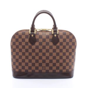 [Used] Louis LOUIS VUITTON Alma Damier Ebene Handbag N51131 PVC Coated Canvas Leather Alma Women's Used A