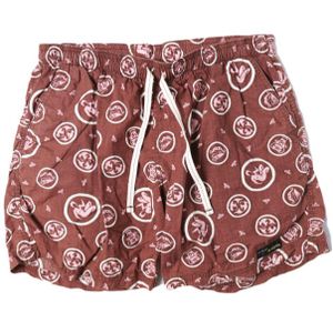 MOJITO 日本制 PILAR SHORTS Bar.2.0 海明威印花休闲短裤 20211902 M BROWN 裤装(其他) 下装【二手】【MOJITO】
