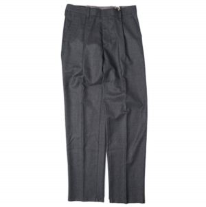 kolor 日本制 羊毛斜纹布单褶阔腿西裤 17WCM-P15116 2 CHARCOAL GRAY 长裤 定价41,800日元 下装【全新库存品】【中古】【kolor】
