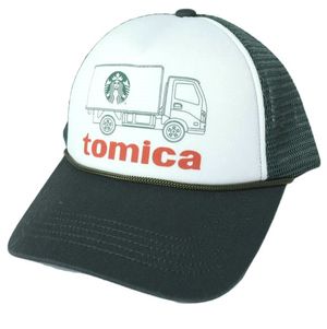 STARBUCKS STAND by BEAMS x TOMICA 26SS 特别定制 卡车印花网眼帽 11-41-2394-965 ONE SIZE GREEN 帽饰(其他)【全新库存品】【中古】【STARBUCKS STAND by BEAMS × TOMICA】