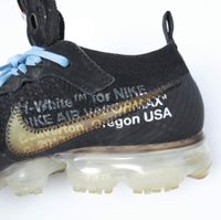 NIKE x OFF WHITE 聯名款 THE 10 AIR VAPORMAX FKmax(AA3831-002) US9 (27cm) 黑色/透明-亮橙色。二手。 [NIKE × OFF WHITE]