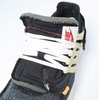 NIKE x OFF WHITE 聯名款 THE 10 AIR PRESTO AA3830-001 US9 (27cm) 黑色/黑色-棉布色運動鞋/鞋 [二手] [NIKE × OFF WHITE]