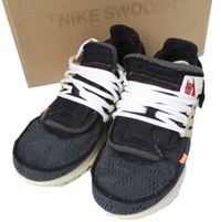 NIKE x OFF WHITE 聯名款 THE 10 AIR PRESTO AA3830-001 US9 (27cm) 黑色/黑色-棉布色運動鞋/鞋 [二手] [NIKE × OFF WHITE]