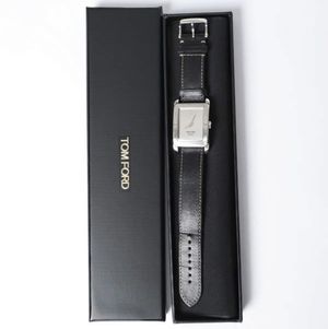 TOM FORD 瑞士制造 N.003 TIMEPIECE 系列 SILVER 腕表 石英表【二手】【TOM FORD】