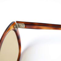 Frame France 60-70年代賽璐珞復古狐狸太陽眼鏡 棕色/棕色 SPEAKEASY Beams House 眼鏡 [二手] [Frame France]