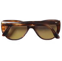 Frame France 60-70年代賽璐珞復古狐狸太陽眼鏡 棕色/棕色 SPEAKEASY Beams House 眼鏡 [二手] [Frame France]