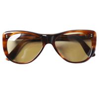 Frame France 60-70年代賽璐珞復古狐狸太陽眼鏡 棕色/棕色 SPEAKEASY Beams House 眼鏡 [二手] [Frame France]