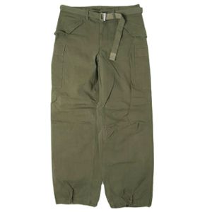 sacai 24SS Rip Stop Pants 束带工装裤 24-03360M 3 OLIVE GREEN 下装【二手】【sacai】