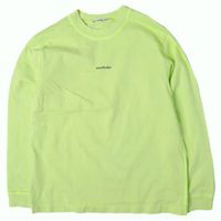 Acne Studios EXTORR STAMP L/S T-SHIRTS Mini Logo Print Long Sleeve T-Shirt BL0279 FN-MN-TSHI000354 M LIME GREEN Long Sleeve Top [Used] [Acne Studios]