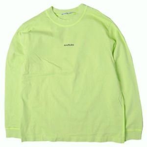 Acne Studios EXTORR STAMP L/S T恤 迷你Logo印花长袖T恤 BL0279 FN-MN-TSHI000354 M LIME GREEN 长袖上衣【二手】【Acne Studios】