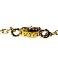 agete/ Agate Diamond 1P Bracelet K18 Gold 0.7g 17cm Women's [Used]