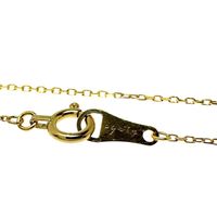 agete/ Agate Diamond 1P Bracelet K18 Gold 0.7g 17cm Women's [Used]