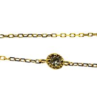 agete/ Agate Diamond 1P Bracelet K18 Gold 0.7g 17cm Women's [Used]
