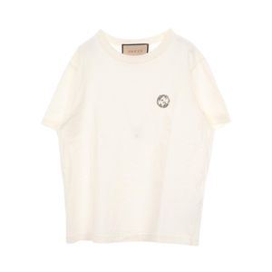 [중고] Gucci 구찌 반팔 티셔츠 인터로킹 G 비쥬 코튼 티셔츠/커트소 여성용 Used B