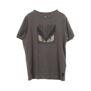 [중고] FENDI 몬스터 라인스톤 반팔 티셔츠 코튼 남성용 Used B