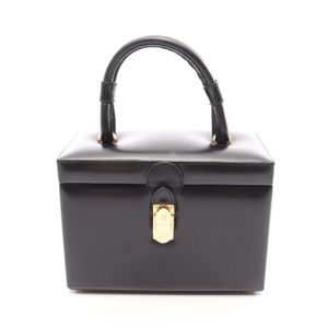 【二手】 LOEWE Anagram 手提包，黑色皮革，女士，二手 B