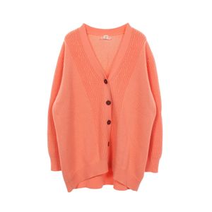 [중고] Hermes 에르메스 가디건/볼레로 V넥 3E2702D1 코랄 핑크 캐시미어 실크 가디건 여성용 Used A