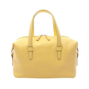 【二手】 LOEWE手提包，黃色皮革，女士手提包，二手 B