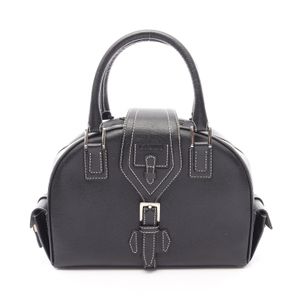 [Used] LOEWE Senda Handbag, Black Leather, Women's Handbag, Used A