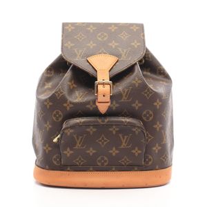 [Used] Louis Vuitton LOUIS VUITTON Backpack Montsouris MM Monogram M51136 PVC Coated Canvas Leather Montsouris MM Women's Used B