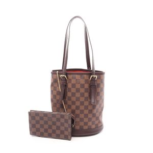 [Used] Louis Vuitton LOUIS VUITTON Tote Bag Mare Damier Ebene N42240 PVC Coated Canvas Leather Mare Women's Used B