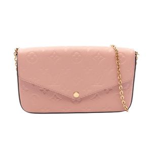 [Used] Louis Vuitton LOUIS VUITTON Shoulder Bag Pochette Felicie Monogram Empreinte Rose Poudre M82608 Rose Poudre Leather Pochette Felicie