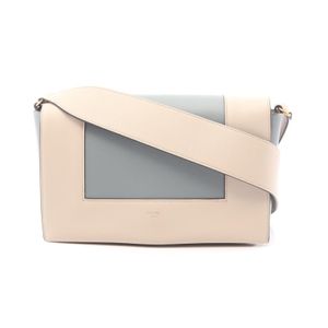 [Used] Celine CELINE Shoulder Bag Frame Medium Beige/Blue Leather Frame Medium Shoulder Bag Women's Used A