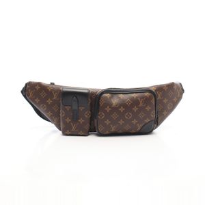 [Used] Louis LOUIS VUITTON Christopher Bum Bag, Monogram Macassar, M45337, PVC Coated Canvas, Leather
