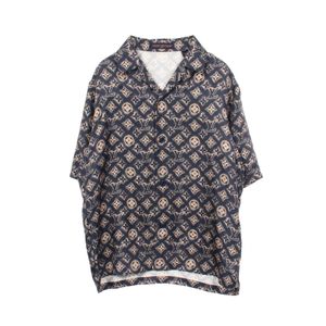 [중고] LOUIS VUITTON 모노그램 샌드 오픈 칼라 반팔 셔츠 RM232M Z49 HPS34W 실크 남성용 Used A