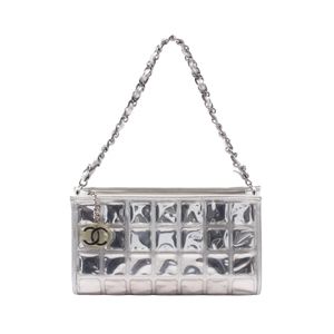 [Used] Chanel CHANEL Handbag Ice Cube Silver Vinyl Leather Ice Cube Chain Shoulder Bag Women's Used A