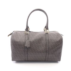 [Used] FENDI Boston Bag Zucchino 8BL099 Braun/Black PVC Coated Canvas Zucchino Boston Bag Unisex Used A