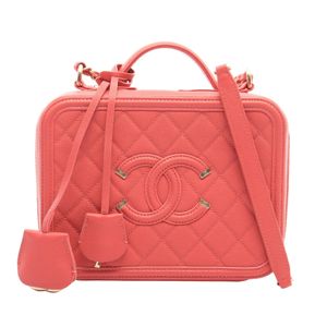 [Used] Chanel CHANEL Shoulder Bag CC Filigree Matelassé 2WAY Pink Other CC Filigree Matelassé Chain Shoulder Women's Used A