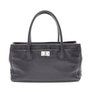 [Used] Chanel Executive Tote Bag, Size 2.55, Black Leather, Women's, Used B