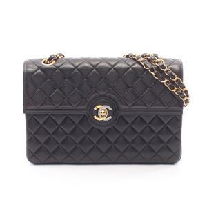 [Used] Chanel CHANEL Shoulder Bag Matelassé Paris Limited Edition Black Lambskin (Sheepskin) Paris Limited Edition Matelassé Chain Shoulder Bag Women's Used B