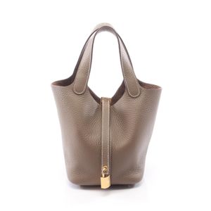 [Used] Hermes HERMES Handbag Picotin Lock PM Etoupe Etoupe Other Picotin Lock PM Etoupe Women's Used A