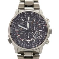 美品 シチズン プロマスター BY0080-57E チタン ブラック エコドライブ 腕時計 黒 1630【中古】CITIZEN