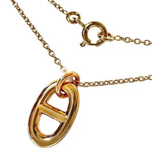 HERMES Chaine d'Ancre Farandole PM Necklace, 18K Pink Gold, 5.3g, 39/41cm, H108615B, Women's [Used]