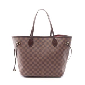 [중고] LOUIS VUITTON 네버풀 MM 다미에 에벤 N51105 PVC 코팅 캔버스 레더 토트백 여성용 Used A