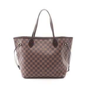 [중고] LOUIS VUITTON 토트백 네버풀MM 다미에 에벤 N51105 PVC 코팅 캔버스 레더 네버풀MM 여성용 Used A