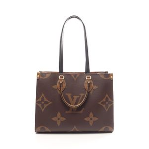 [중고] 루이비통 LOUIS VUITTON 토트백 온더고 MM 모노그램 자이언트 리버스 M45321 PVC 코팅 캔버스 레더 온더고 MM 여성용