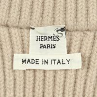 [Used] Hermes HERMES Down Vest Twillaine Scarf Print Knit Panel Long 3H2841DJ Cotton Wool Twillaine Down Vest Women's Used A
