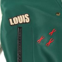 [중고] LOUIS VUITTON 스타디움 재킷 바시티 재킷 RW221W JG4 FMVB12JG4 실크 레더 스타디움 재킷 여성용 미사용