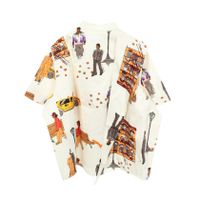 【二手】 LOUIS VUITTON New Walkers 立领短袖衬衫 RM192 QKQ HHS60W 棉质男士上衣 (等级 A)