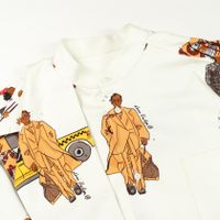 【二手】 LOUIS VUITTON New Walkers 立领短袖衬衫 RM192 QKQ HHS60W 棉质男士上衣 (等级 A)
